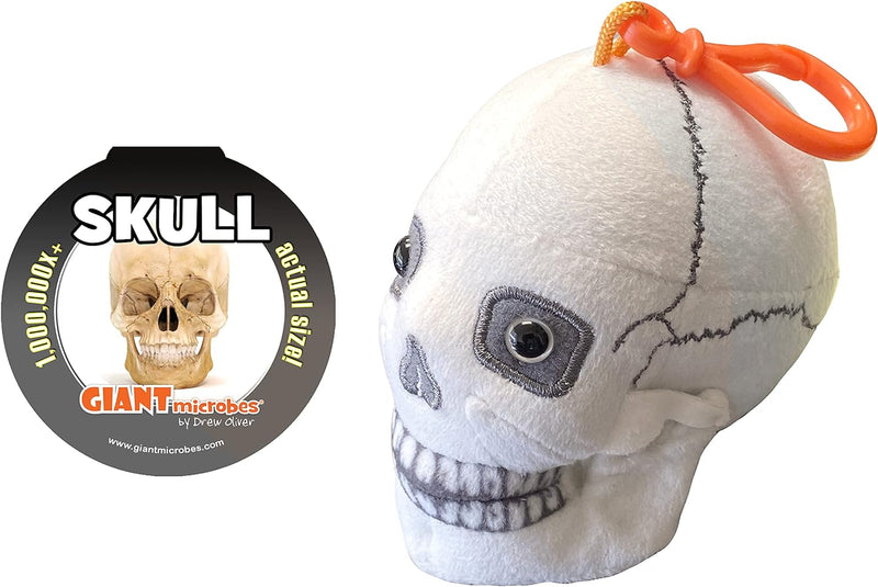Giant Microbes - Skull Keychain